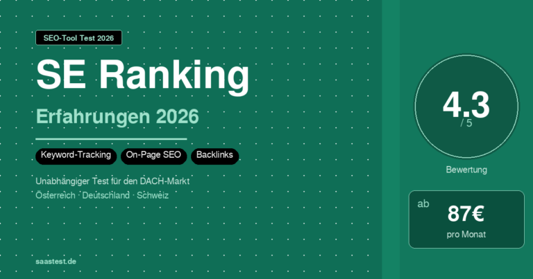 SE Ranking Erfahrungen 2026 — Lohnt sich das SEO-Tool für DACH?