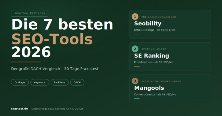Die 7 besten SEO-Tools 2026 für den DACH-Raum (großer Vergleich)