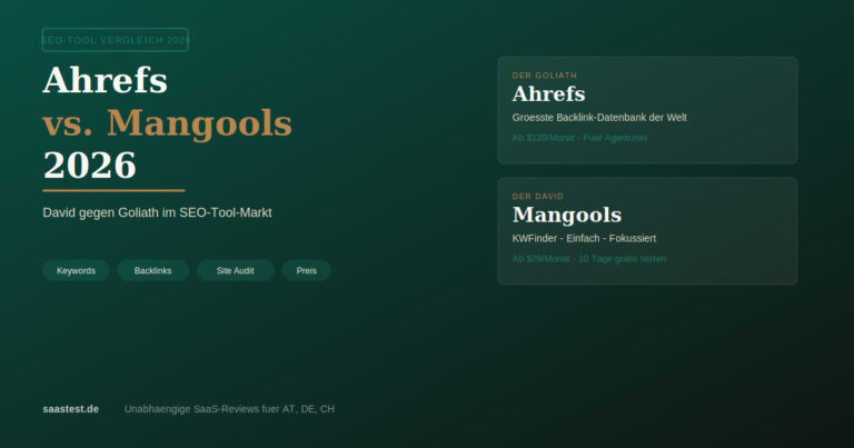 Ahrefs vs. Mangools 2026 — David gegen Goliath im SEO-Tool-Markt