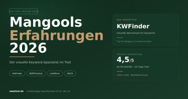 Mangools Erfahrungen 2026 — Der visuelle Keyword-Recherche-Spezialist im Test