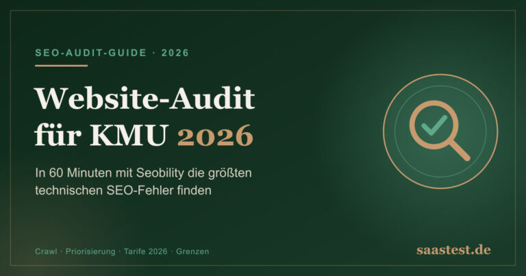 Website-Audit für KMU 2026 — In 60 Minuten mit Seobility die größten technischen SEO-Fehler finden